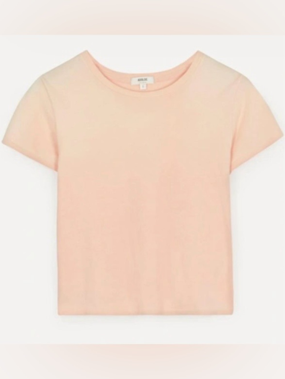 Agolde Linda Boxy Tee in Grapefruit Sunfade Size Large (Like New)